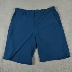 Nike Shorts Mens Size 34 Blue Golf Dri Fit Casual Flat Front Chino